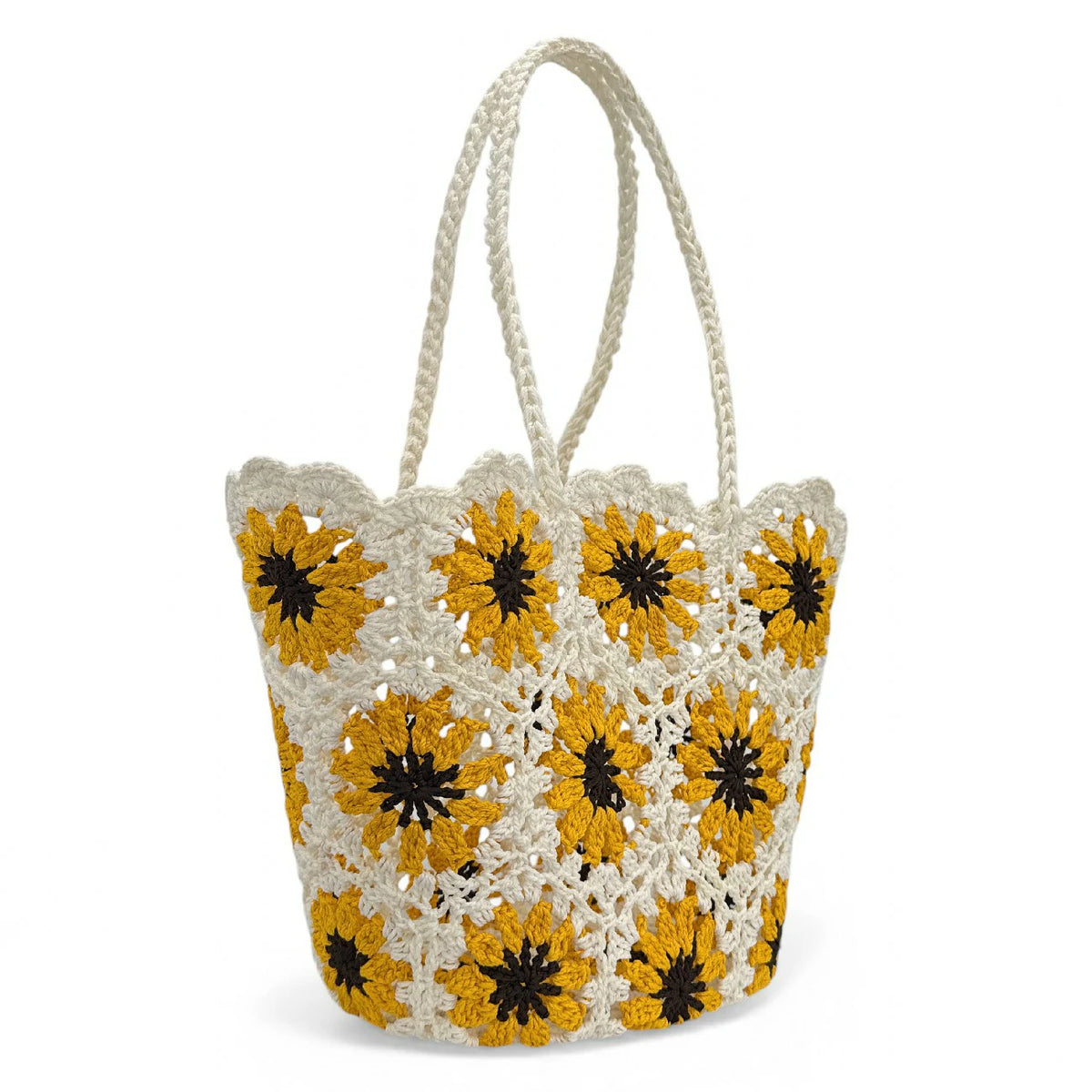 Korb-Shopper aus reiner Baumwolle GIPSY Sonnenblumengelb