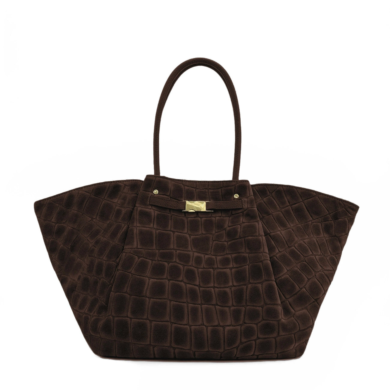 Bolso de mano y bandolera de piel metalizada SANDSTORM Oro