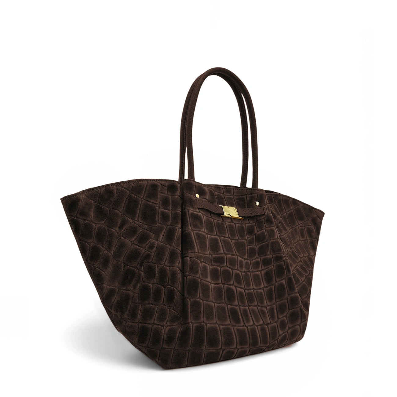 Bolso de mano y bandolera de piel metalizada SANDSTORM Oro