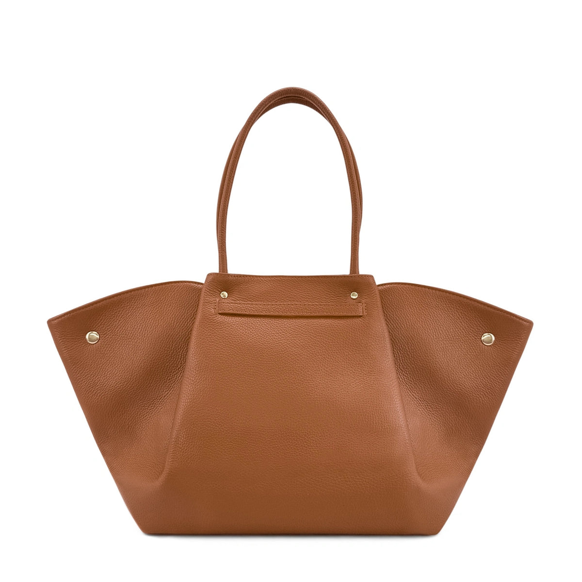 Bolso tote de piel granulada CAMPUS Marrón camel