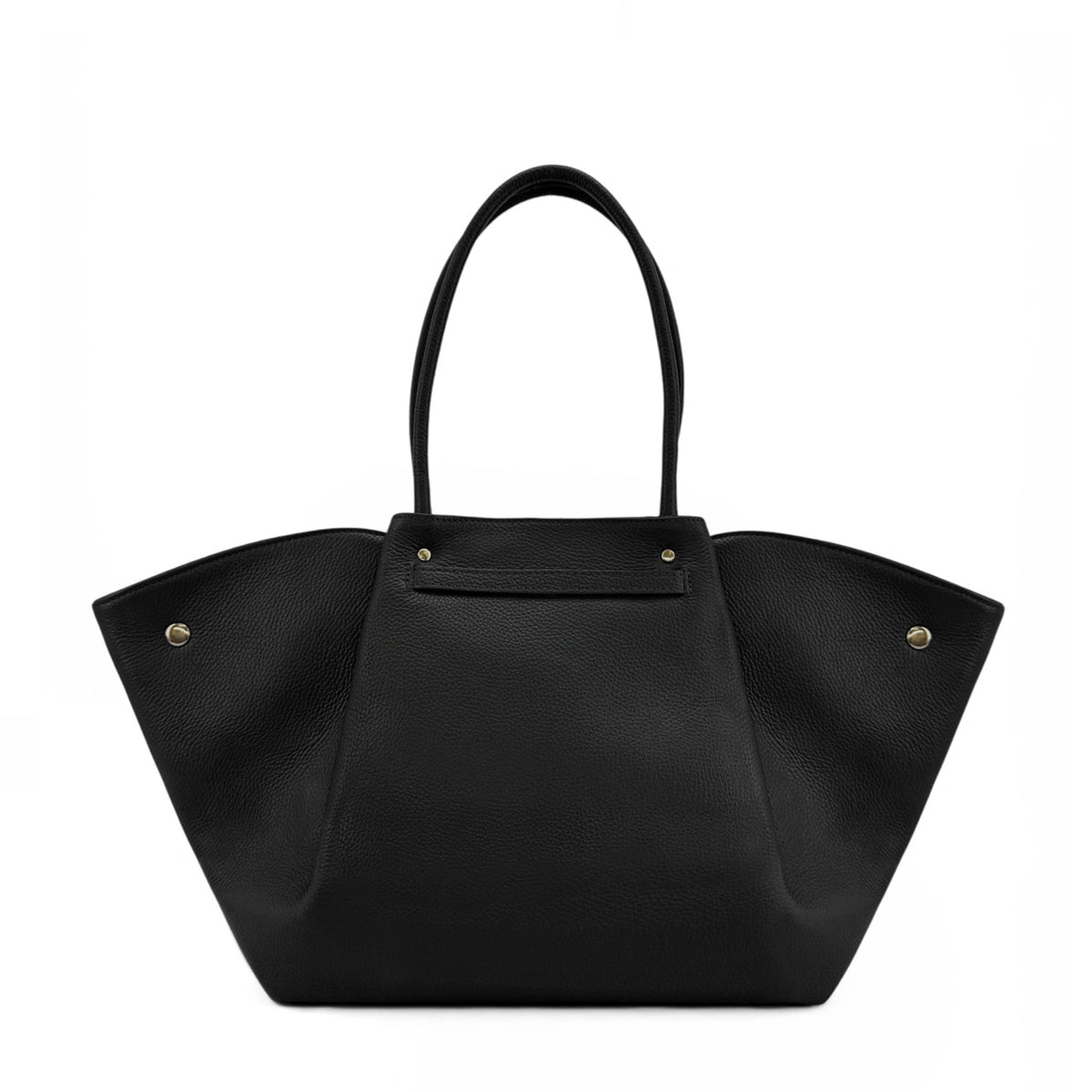 Shopper aus genarbtem Leder CAMPUS Schwarz