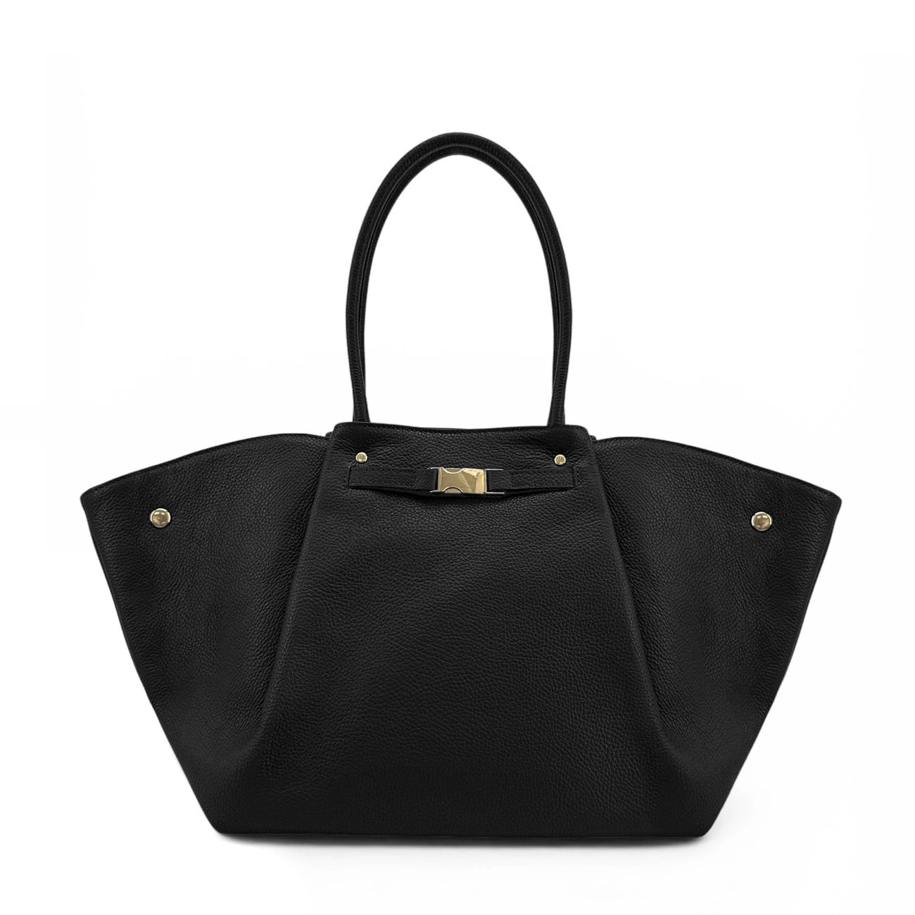 Sac cabas en cuir grainé CAMPUS Noir