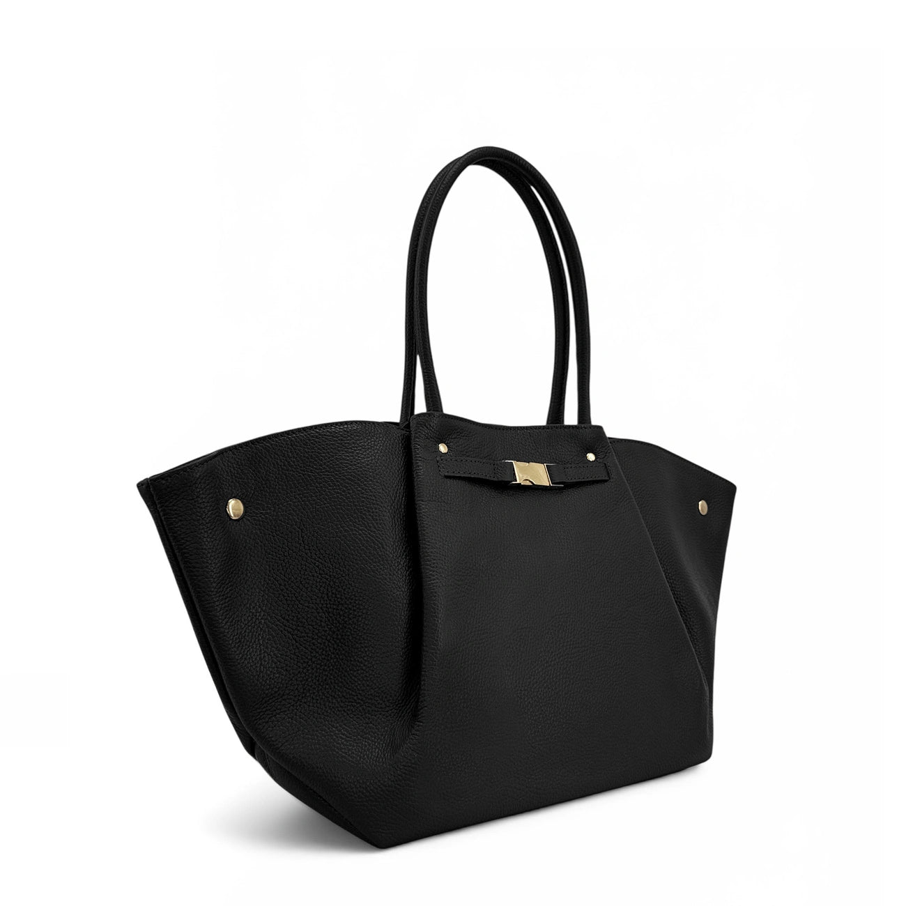 Sac cabas en cuir grainé CAMPUS Noir