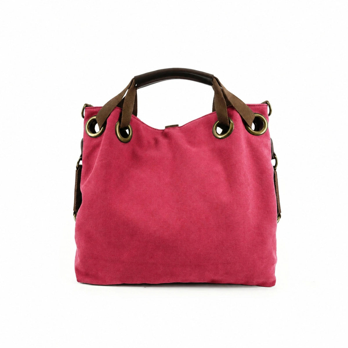 Borsa weekend convertibile in tela e pelle MONTPARNASSE Rosa lampone