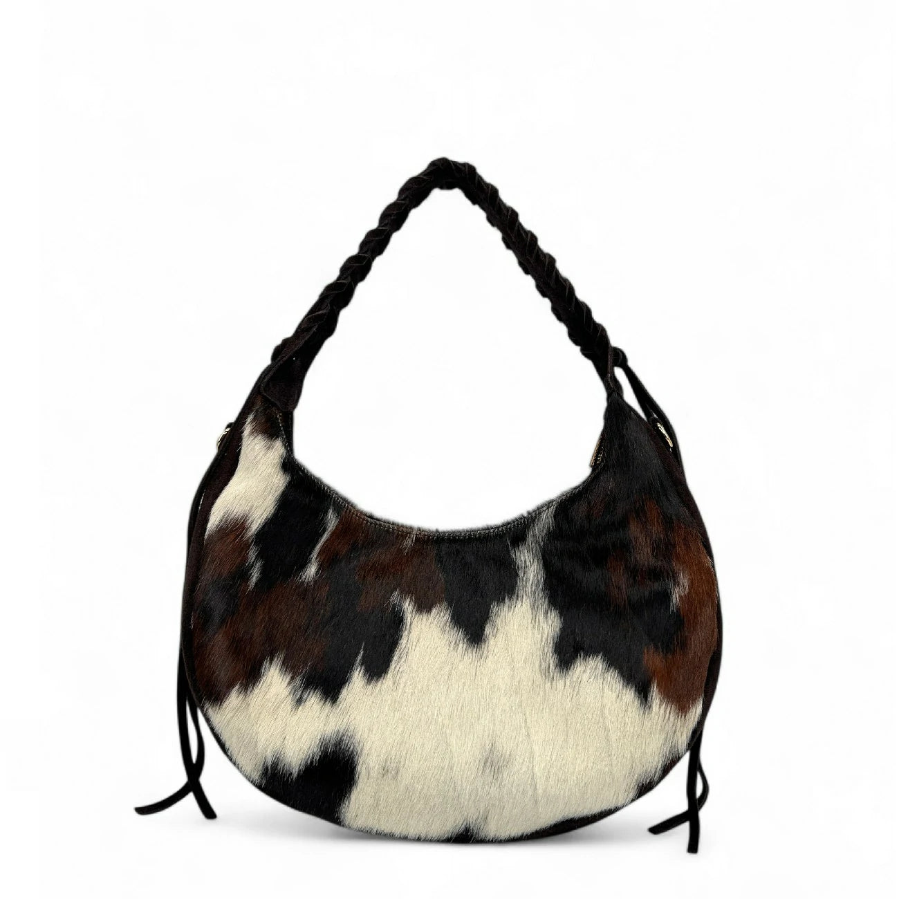 Sac demi-lune en cuir daim et vachette U-NYX Numéro 05