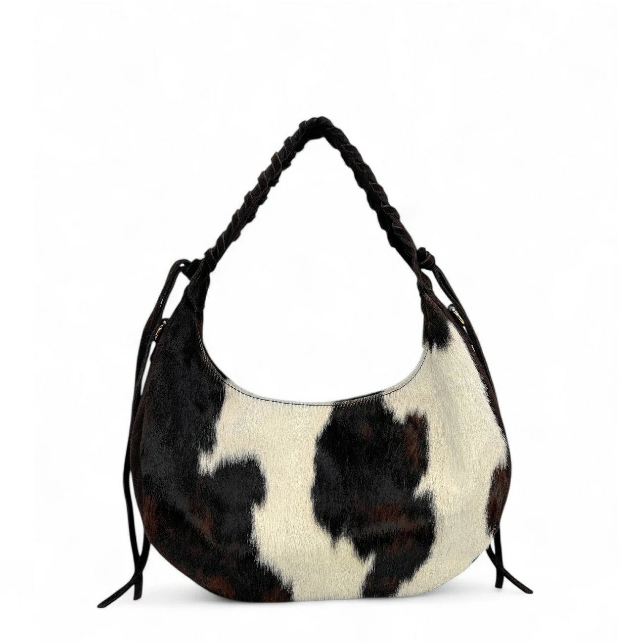 Sac demi-lune en cuir daim et vachette U-NYX Numéro 04