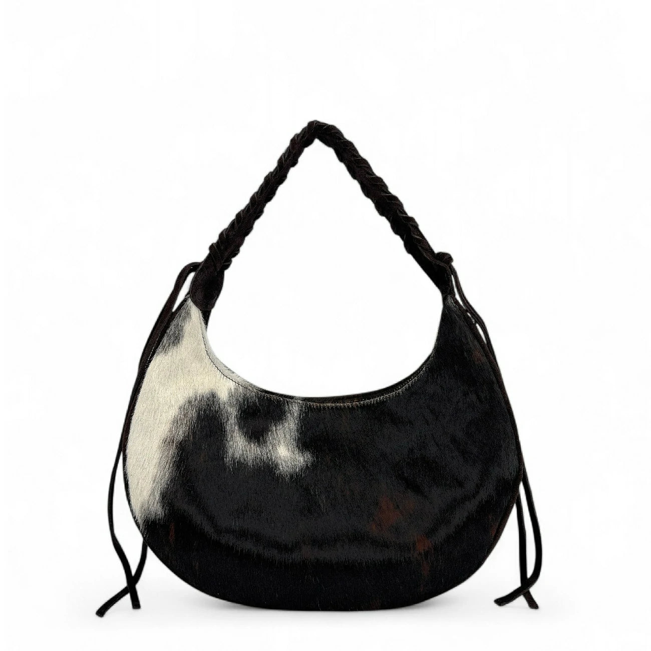 Sac demi-lune en cuir daim et vachette U-NYX Numéro 07