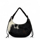 Borsa cabas in pelle italiana e tela BALI Noir