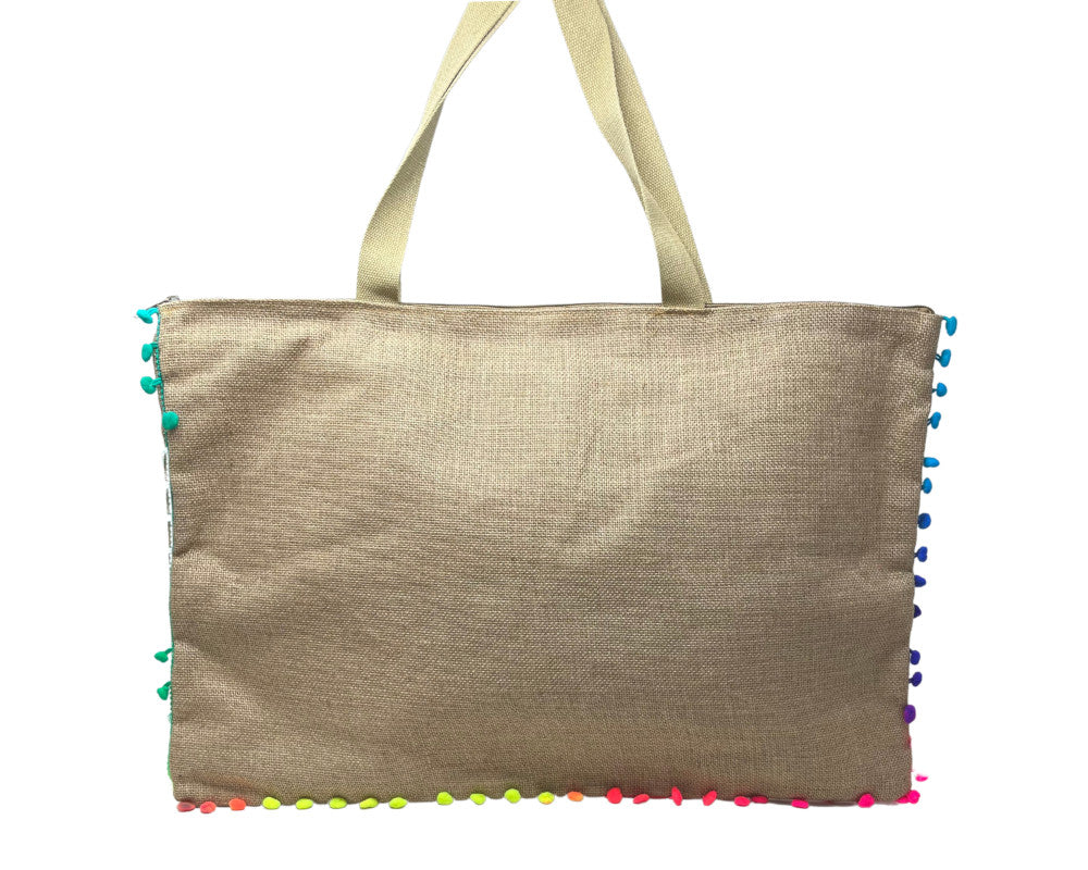 Sac de plage en toile de jute ATOLL ARI Naturel