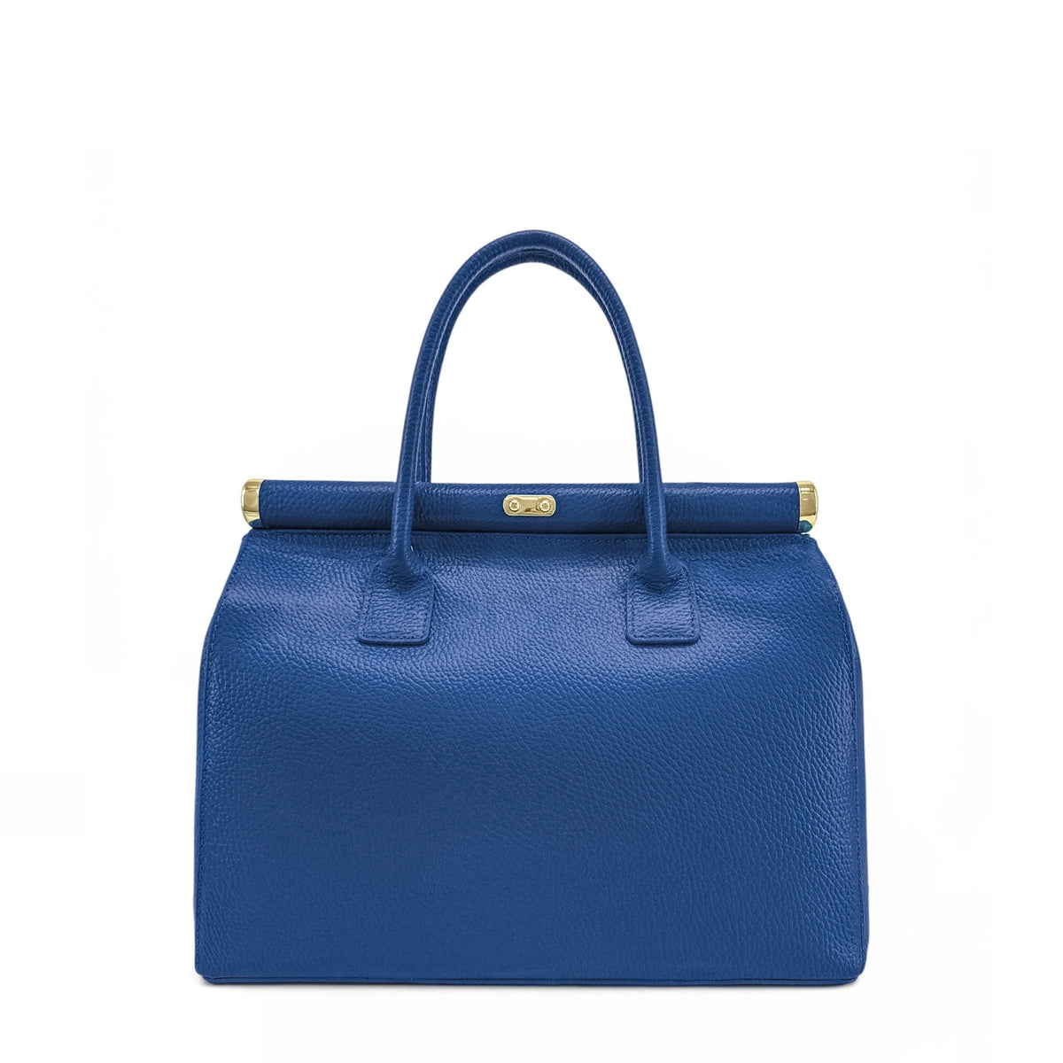 Bolso bowling de piel granulada TROCADERO Azul rey
