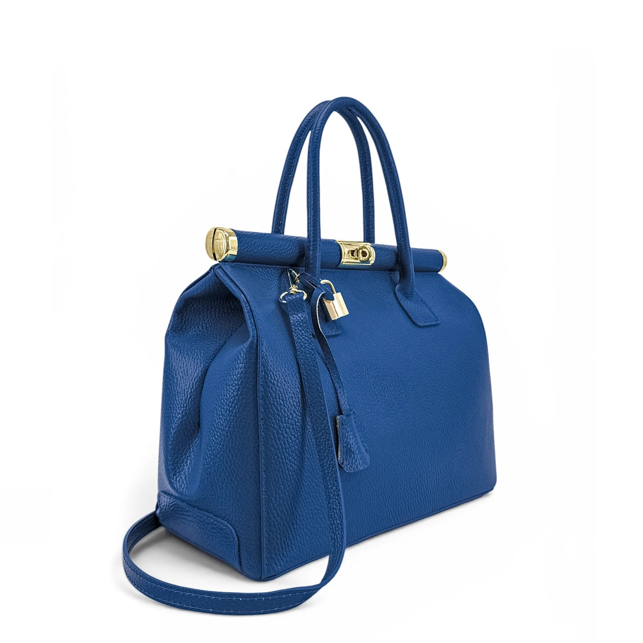 Borsa main Pelle italiana TROCADERO Royal Blue