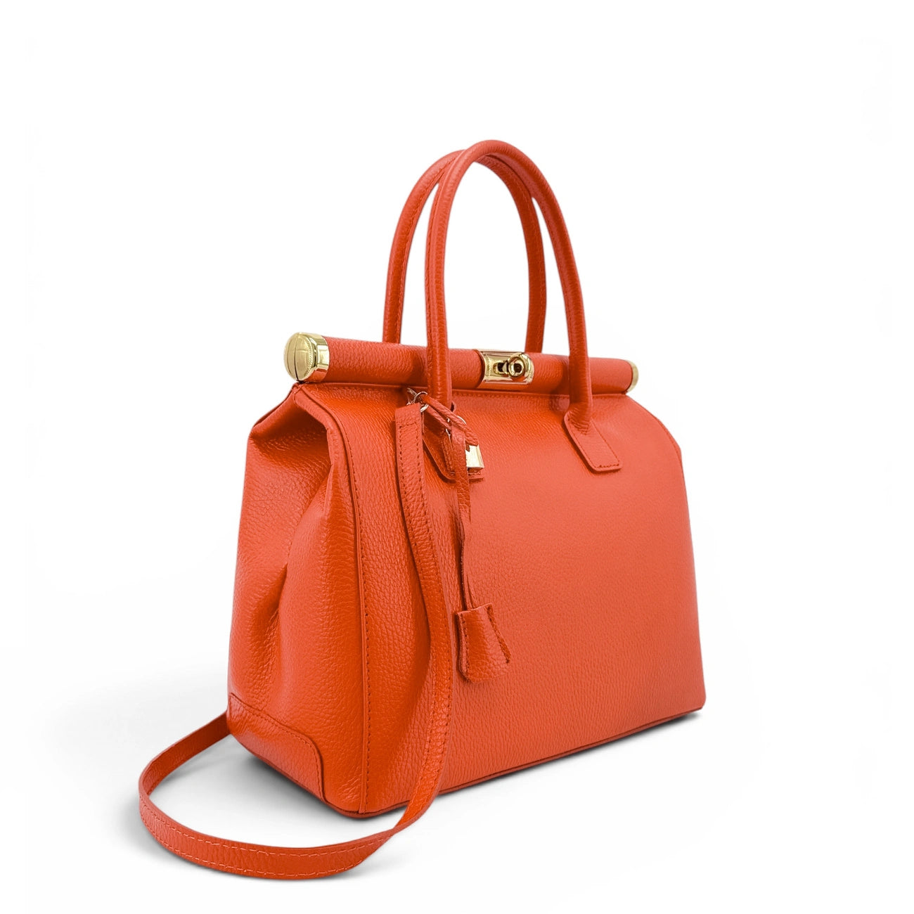 Sac à main en cuir grainé TROCADERO Orange