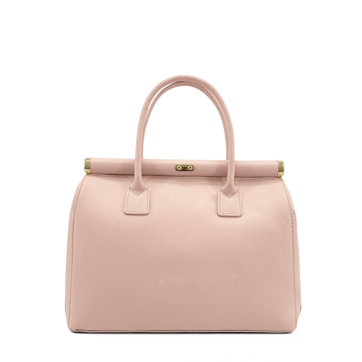 TROCADERO grained leather bowling bag, Nude pink