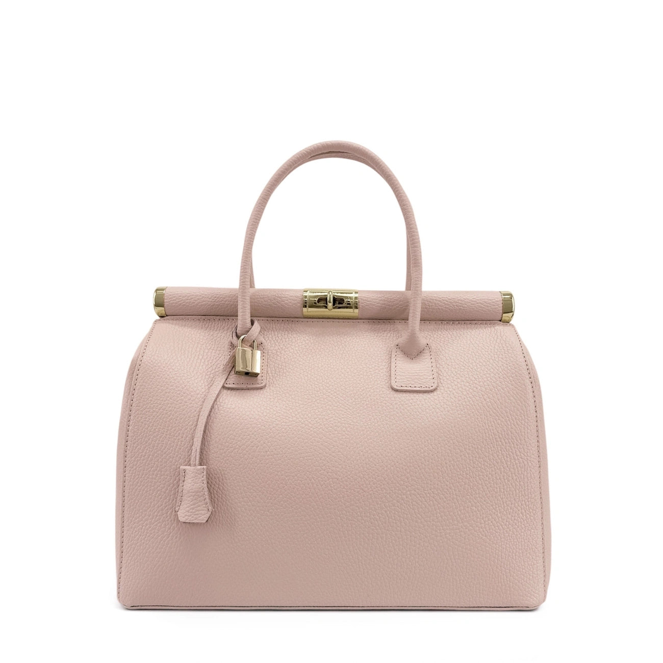 Bolsa main Cuero italiano TROCADERO Rose desnudo
