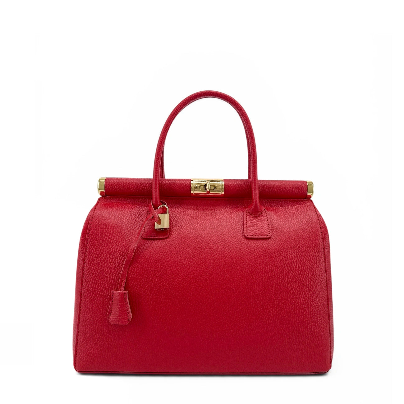 Borsa main Pelle italiana TROCADERO Garance rossa
