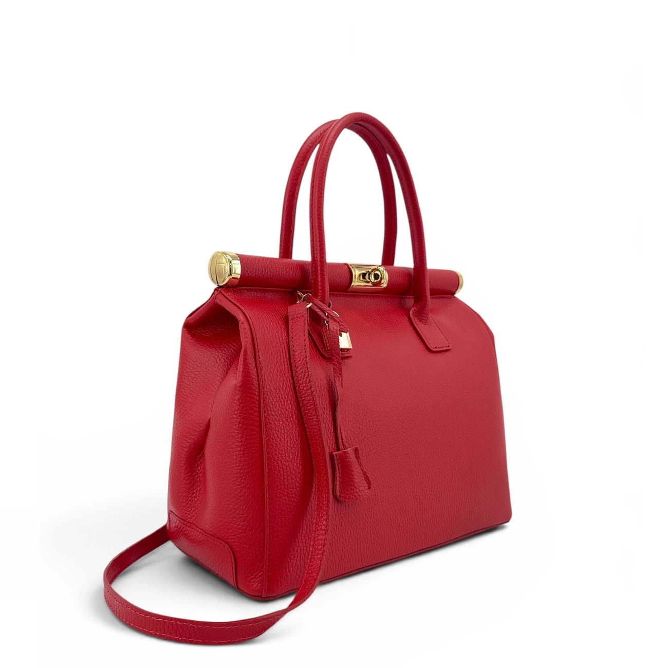 Borsa main Pelle italiana TROCADERO Garance rossa