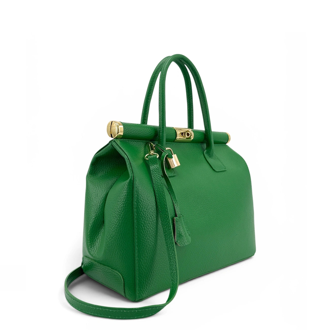 Sac à main en cuir grainé TROCADERO Vert anglais
