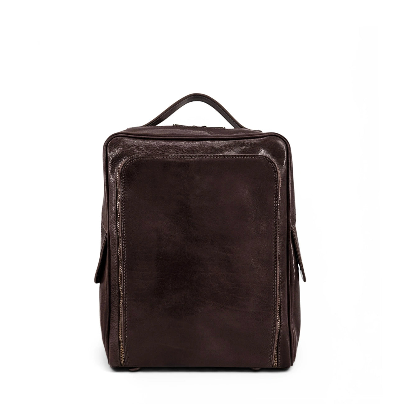 Zaino in pelle liscia OSLO Marrone cioccolato