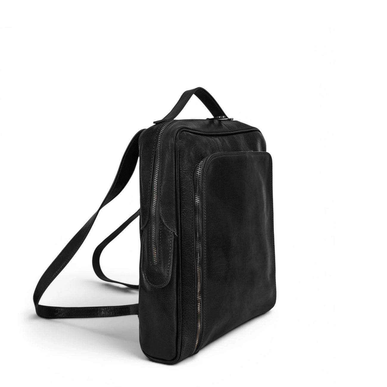 Zaino in pelle liscia OSLO Nero