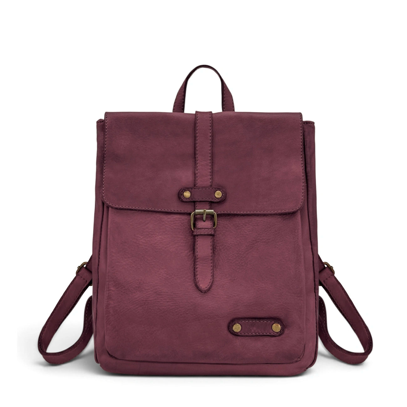 Grand sac à dos en cuir vintage SMITH (mr. & mrs.) Bordeaux