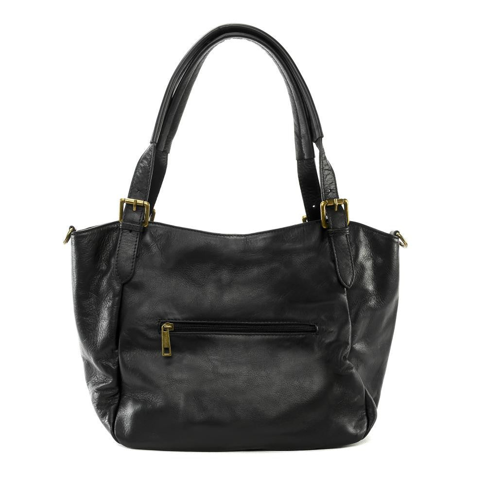 Sac en cuir lisse ELTON Noir