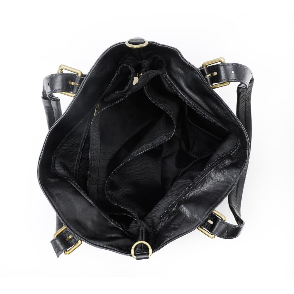 Sac en cuir lisse ELTON Noir
