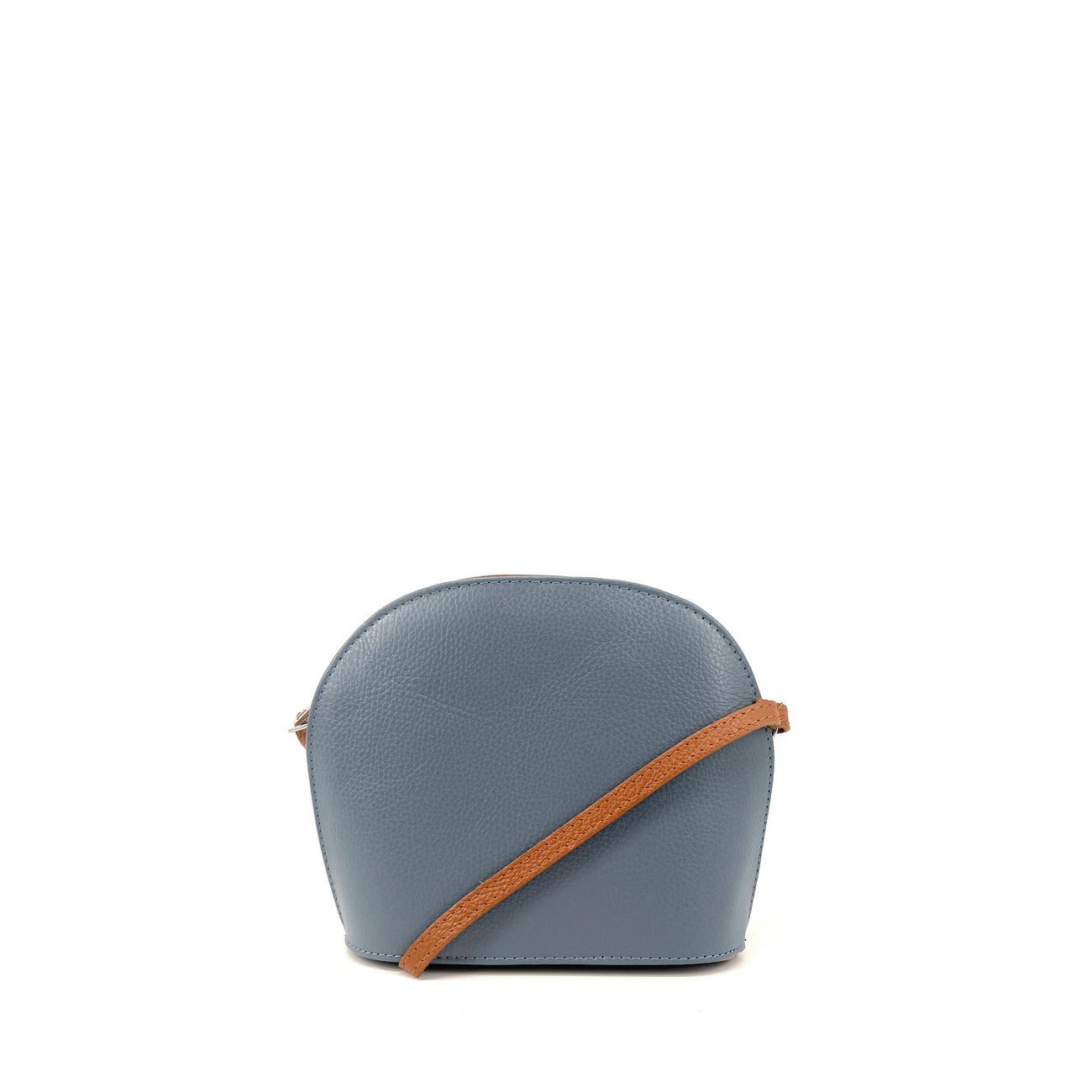 Sac trotteur en cuir grainé NAAN Bleu glacier
