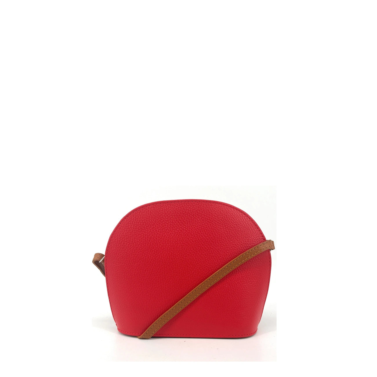 Grained leather trotting bag NAAN Red Garance