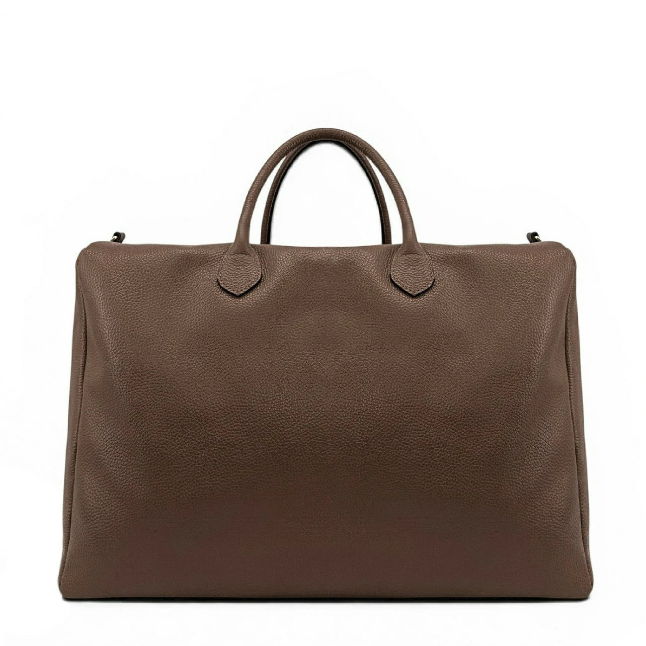 Sac de voyage en cuir grainé BERGEN Marron moka