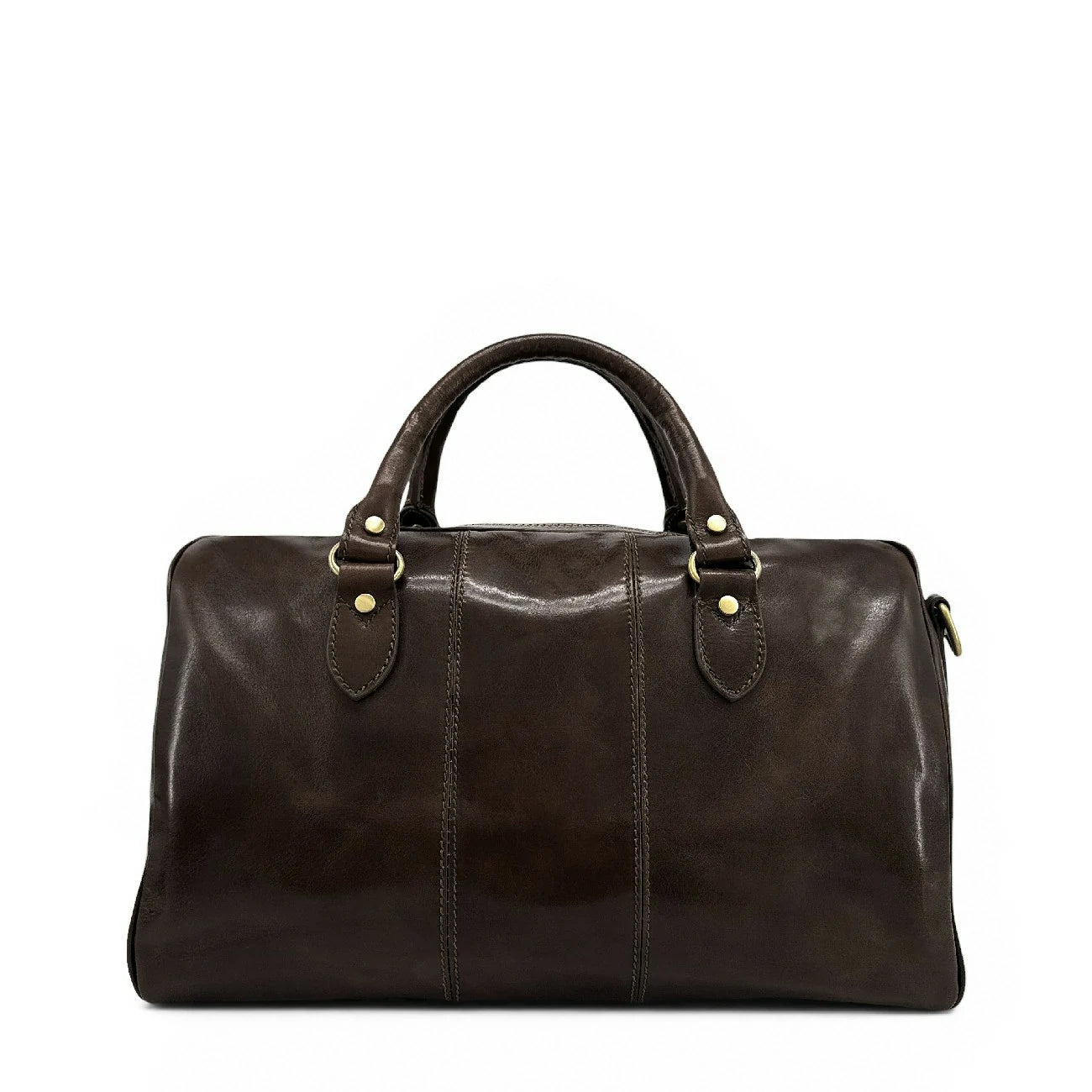 Smooth leather travel bag ANGKOR Chocolate