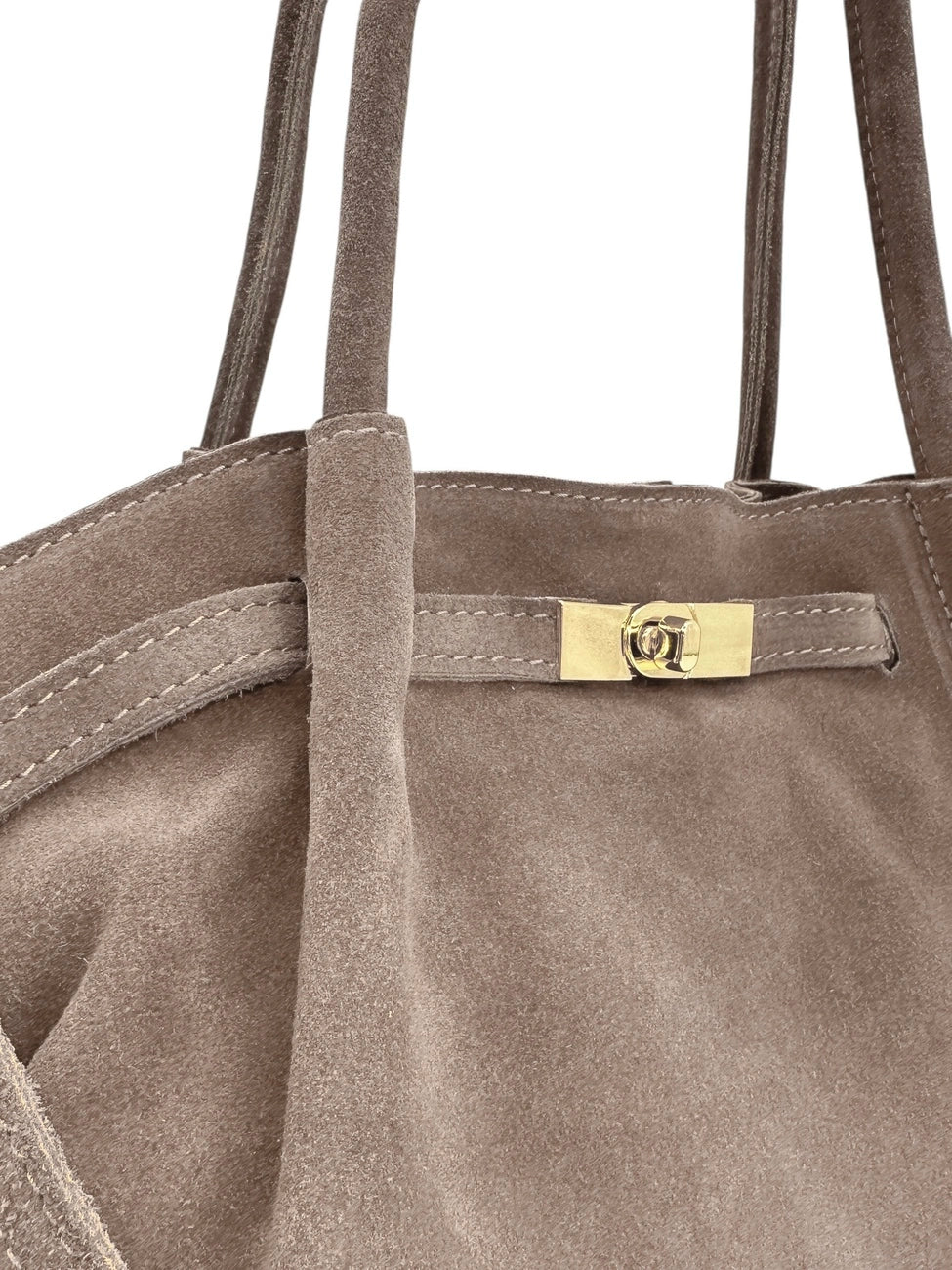 Bolso shopper loose de ante ALANA Gris topo