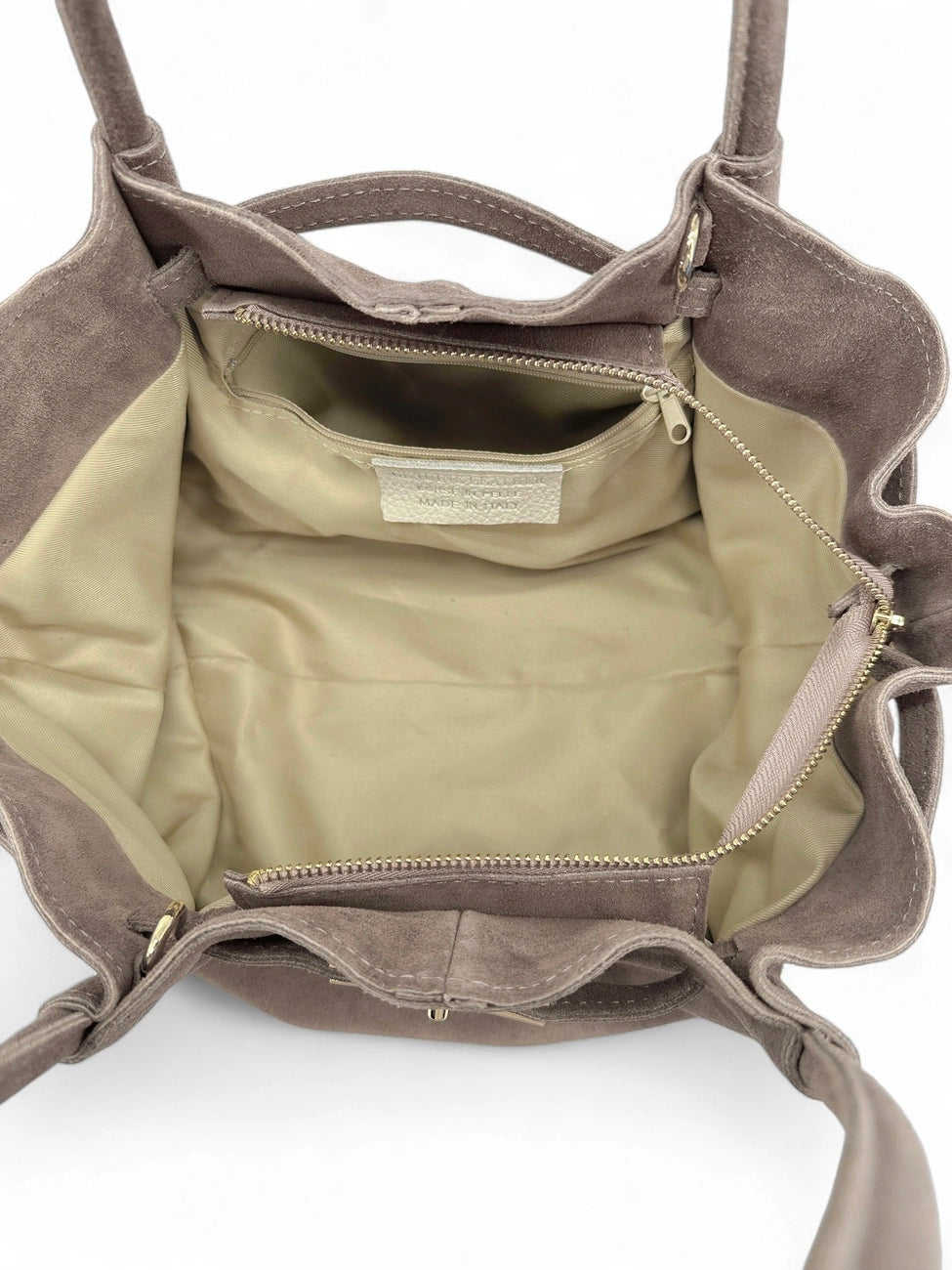 Bolso shopper loose de ante ALANA Gris topo
