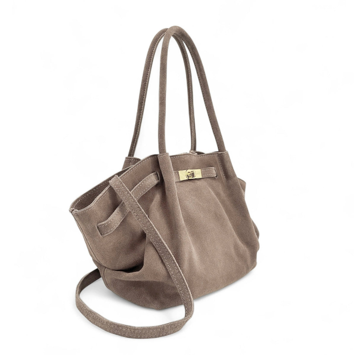 Bolso shopper loose de ante ALANA Gris topo