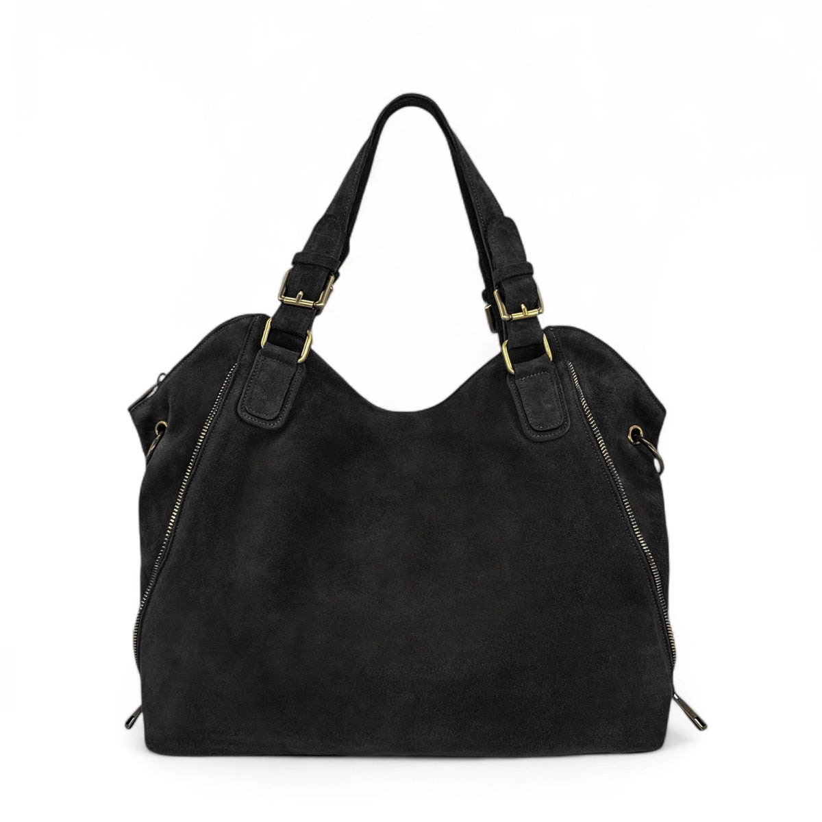 Bag cabas in Italian leather and canvas BALI Mole