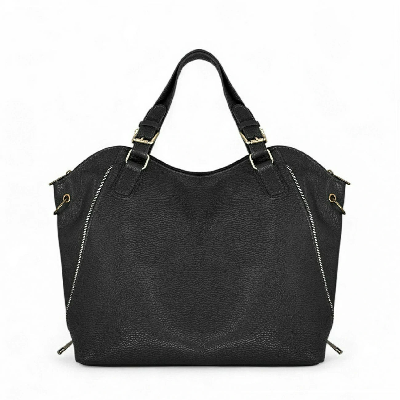 Borsa a tracolla in pelle grana CAMELIA Noir