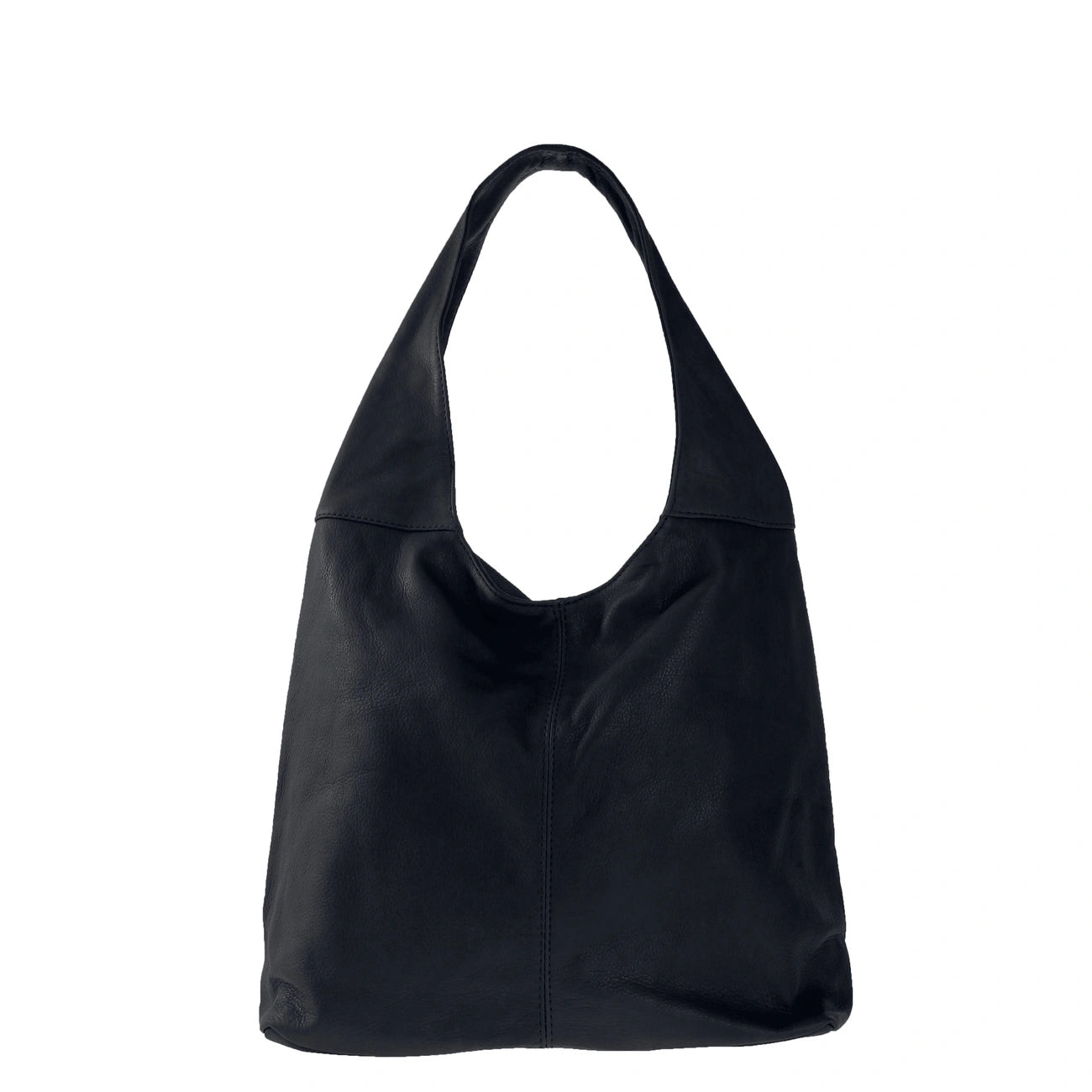Bag HOBO smooth leather NEW AGE Navy blue