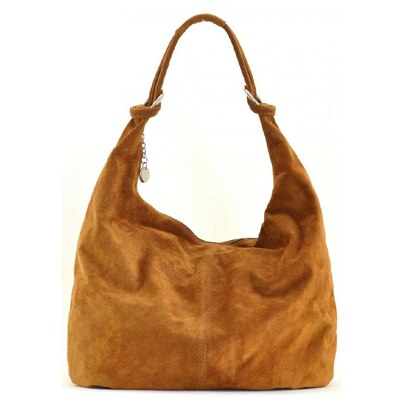 Bag main suede LOVE Dark camel