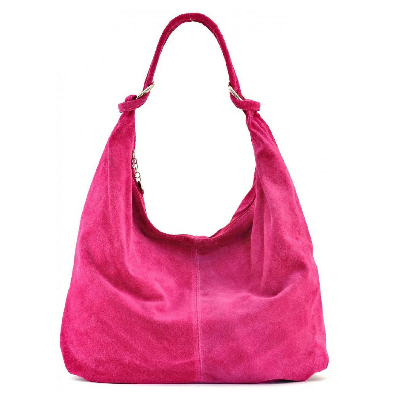 Bag main suede LOVE Rose fuchsia