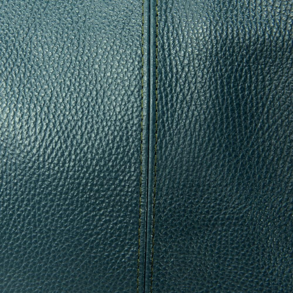 Sac HOBO en cuir grainé ELLEN Bleu vert canard