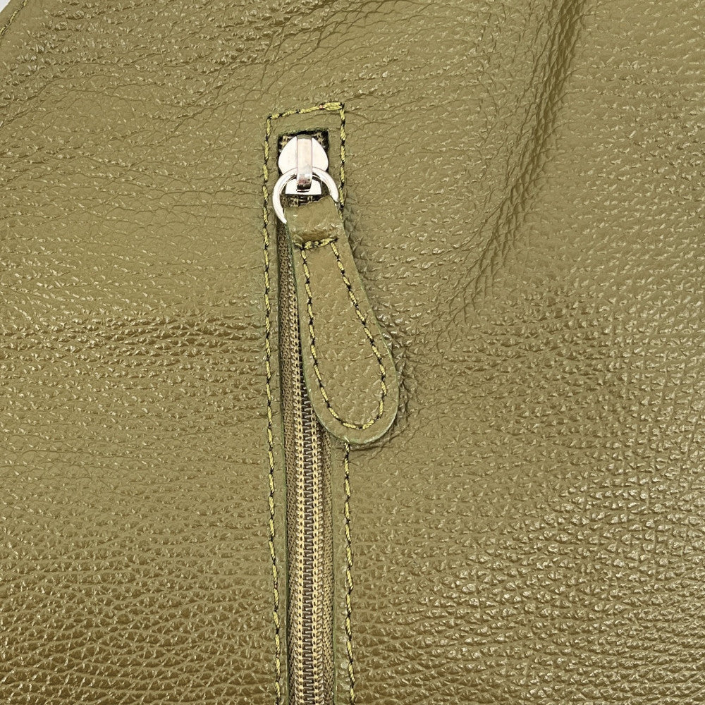 Sac HOBO en cuir grainé MANDALAY Kaki