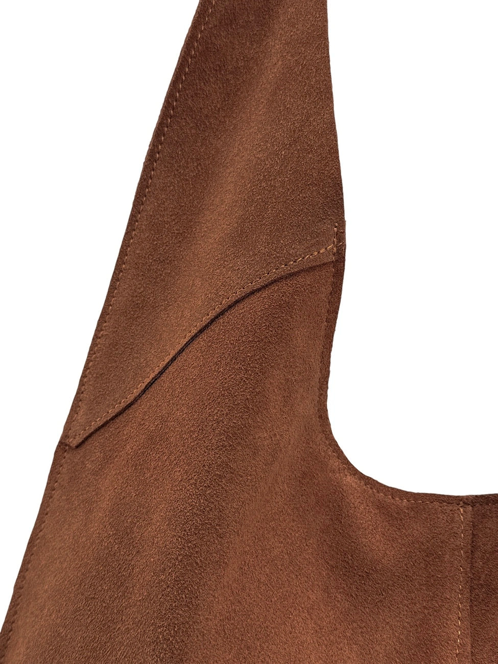 NEW EVE Almond Green Nubuck Leather Hobo Bag