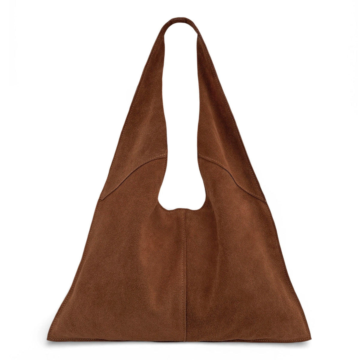 Borsa hobo in pelle nabuk NEW EVE verde mandorla