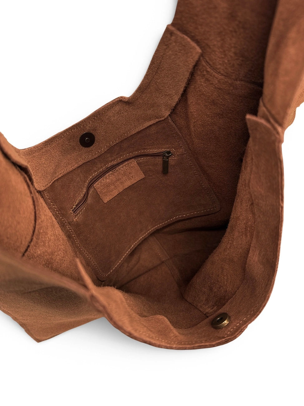 NEW EVE Almond Green Nubuck Leather Hobo Bag