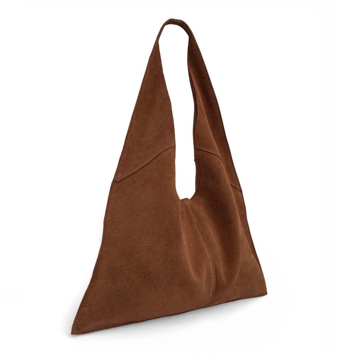 Borsa hobo in pelle nabuk NEW EVE verde mandorla