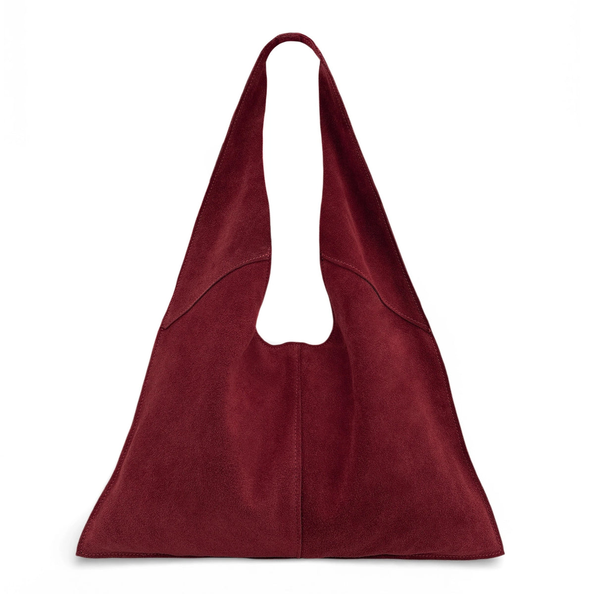 Borsa hobo in pelle nabuk NEW EVE verde mandorla