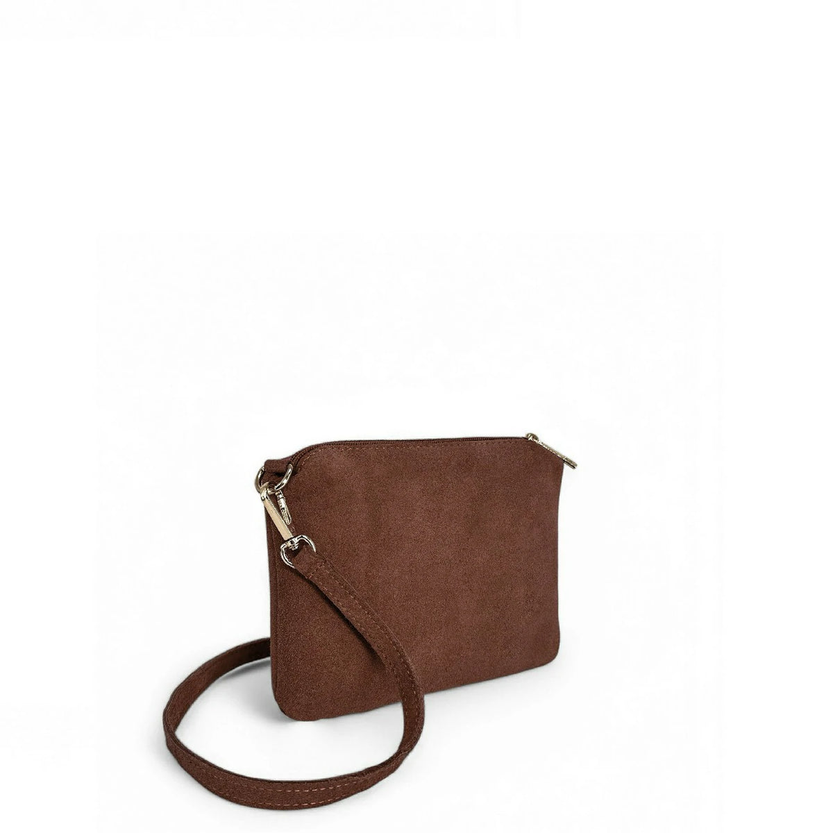 Bolso de mano en ante CHARLOTTE Marrón castaño