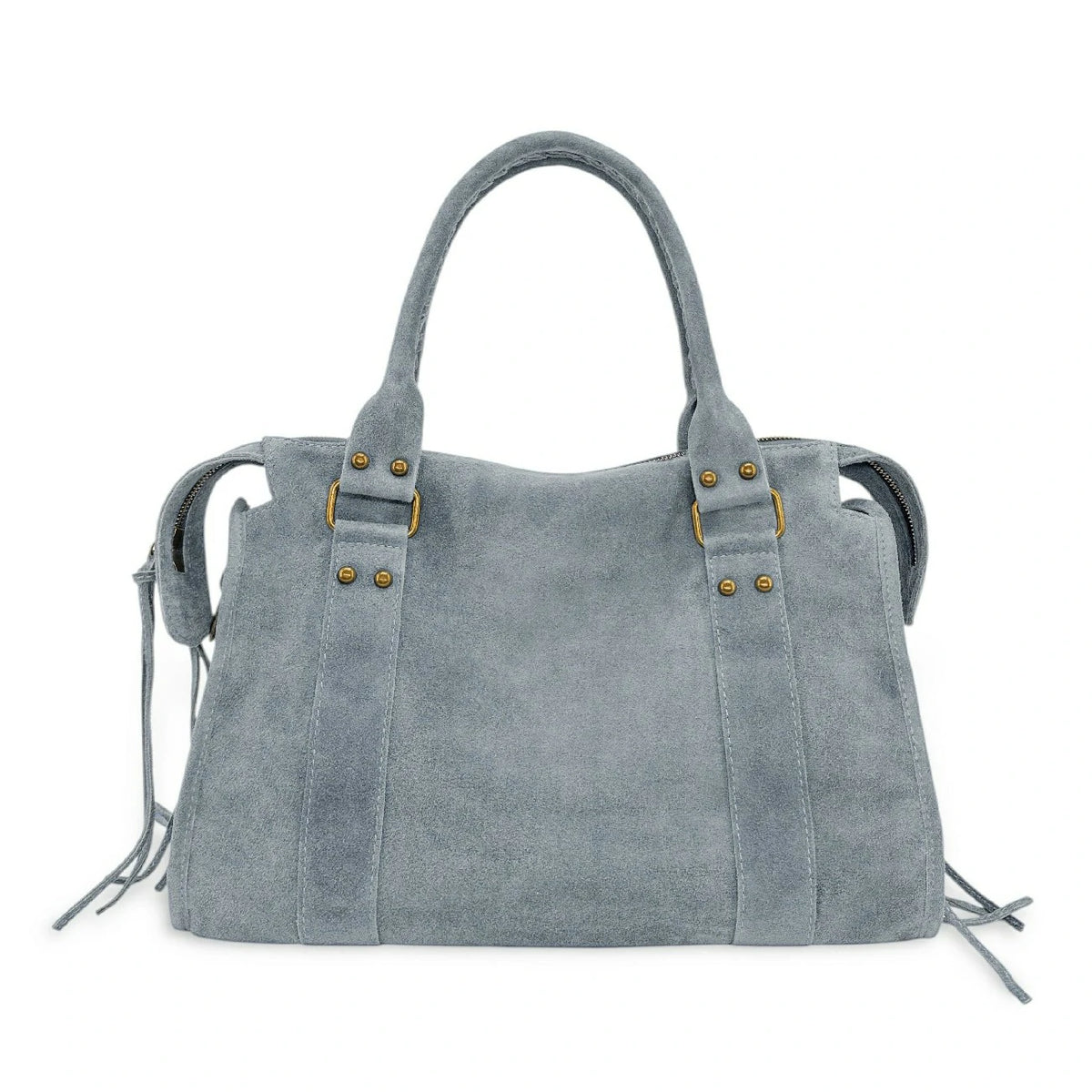 Bolso de mano de ante STORM SUEDE Azul pastel