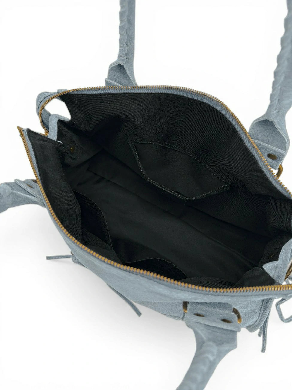 Bolso de mano de ante STORM SUEDE Azul pastel