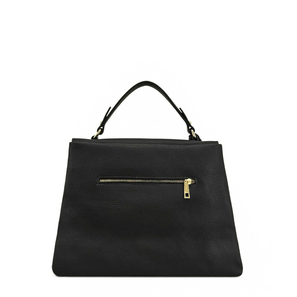 Handtasche aus genarbtem Leder CHELSEA Schwarz