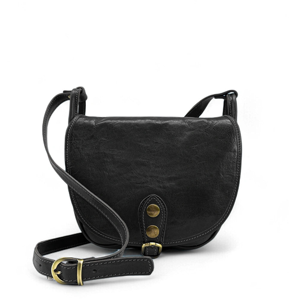 Bocca per tracolla in pelle liscia LITTLE VERLAINE Noir